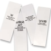 Printed Satin Care Labels (Vertical)